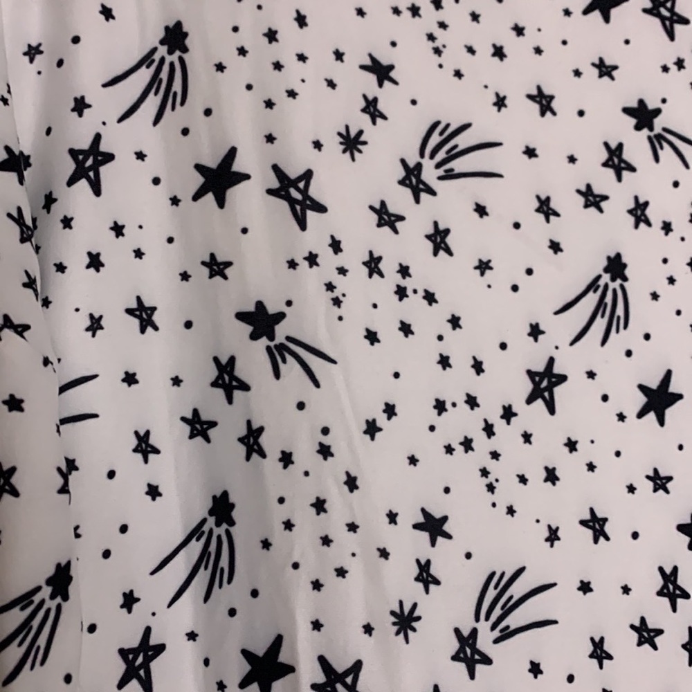 constellation MP celestial star print smock stretch midi T-shirt dress new